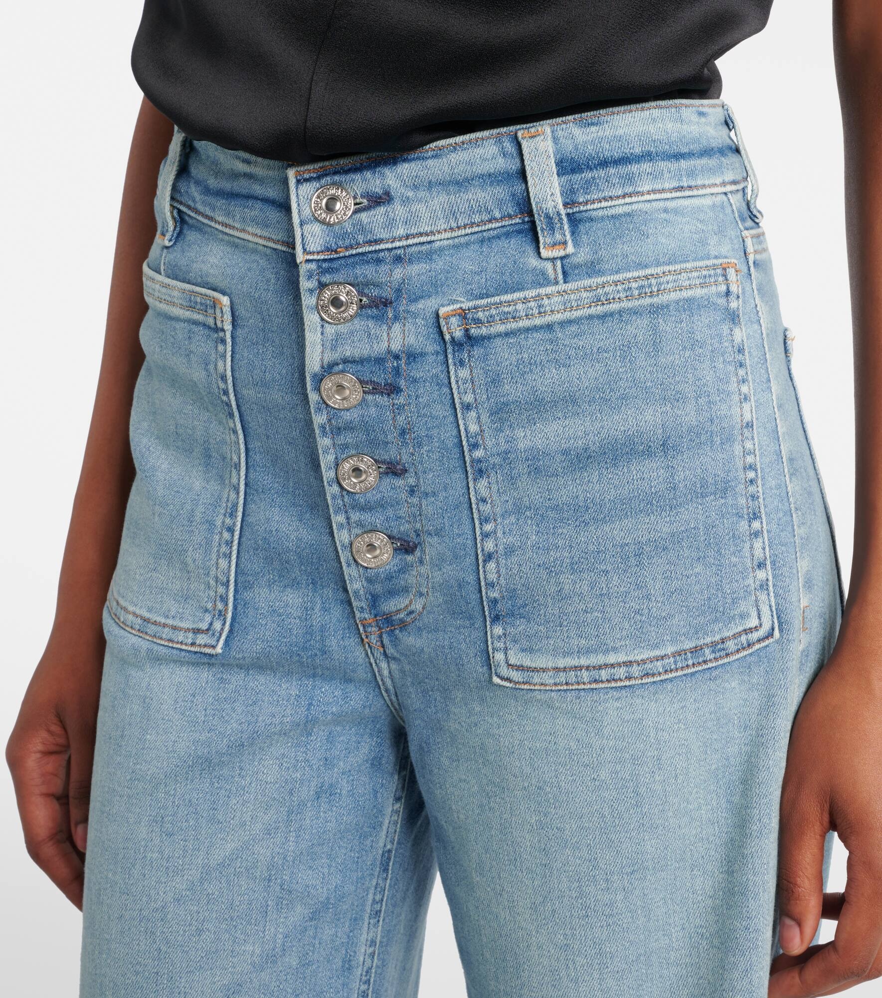 Lyra Patch Pocket flared jeans - 4