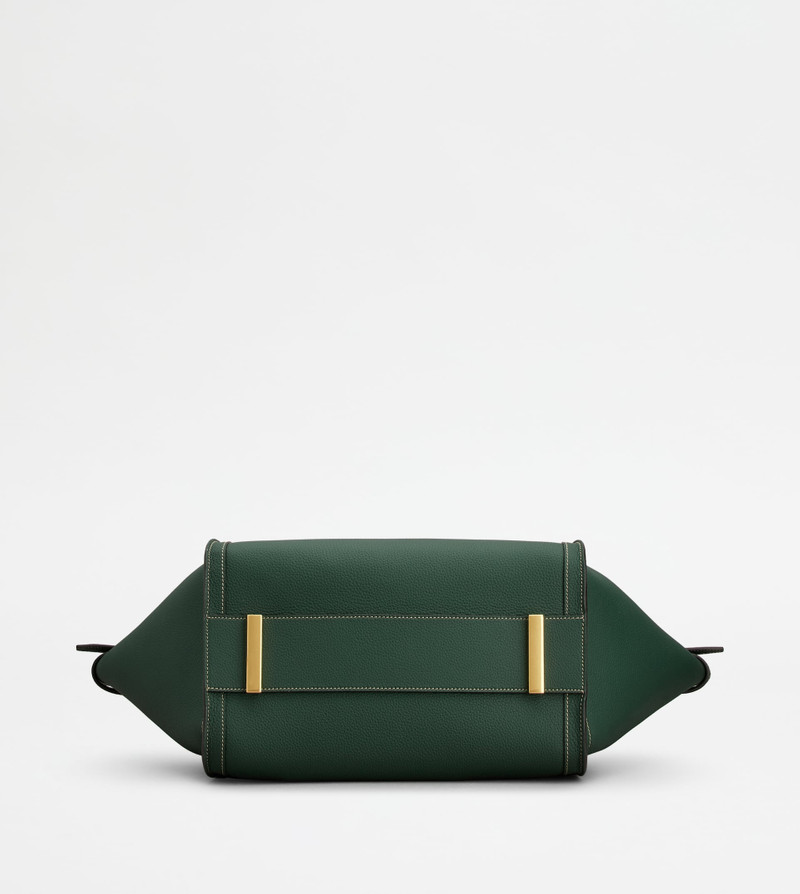 SHOPPING BAG IN LEATHER MEDIUM - GREEN 4