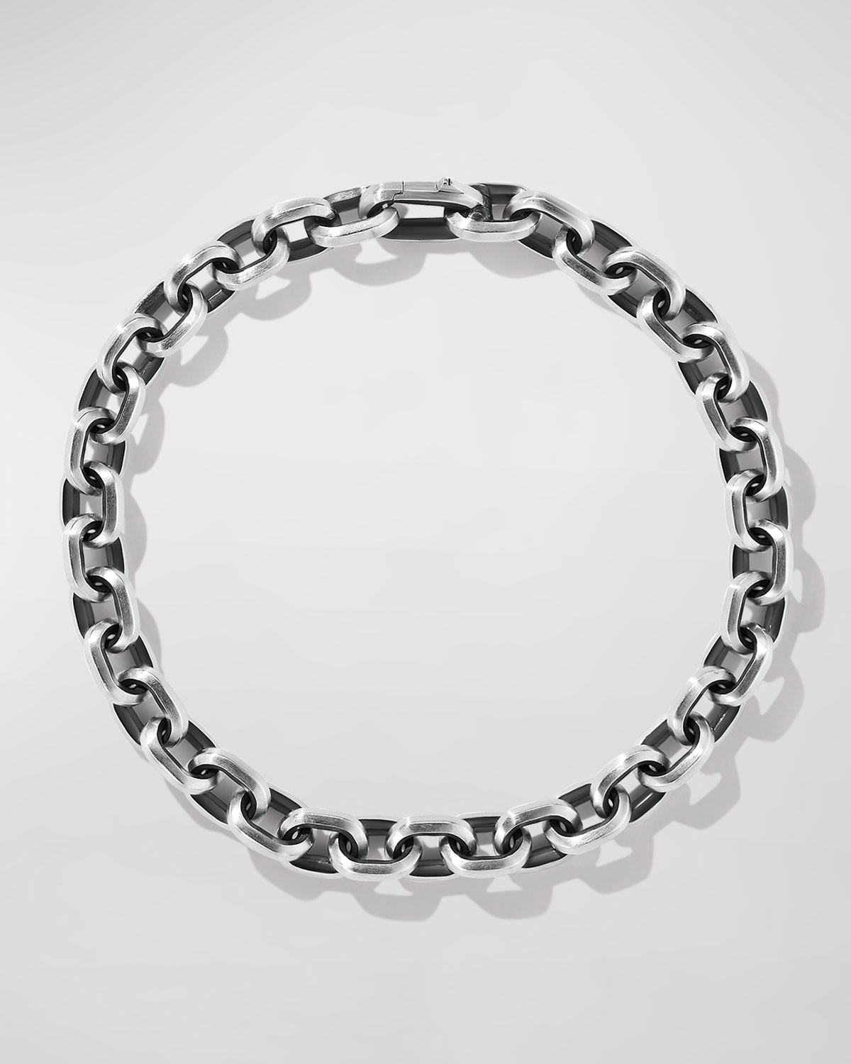Men's Deco Chain Link Bracelet in Silver, 6.5mm - 2