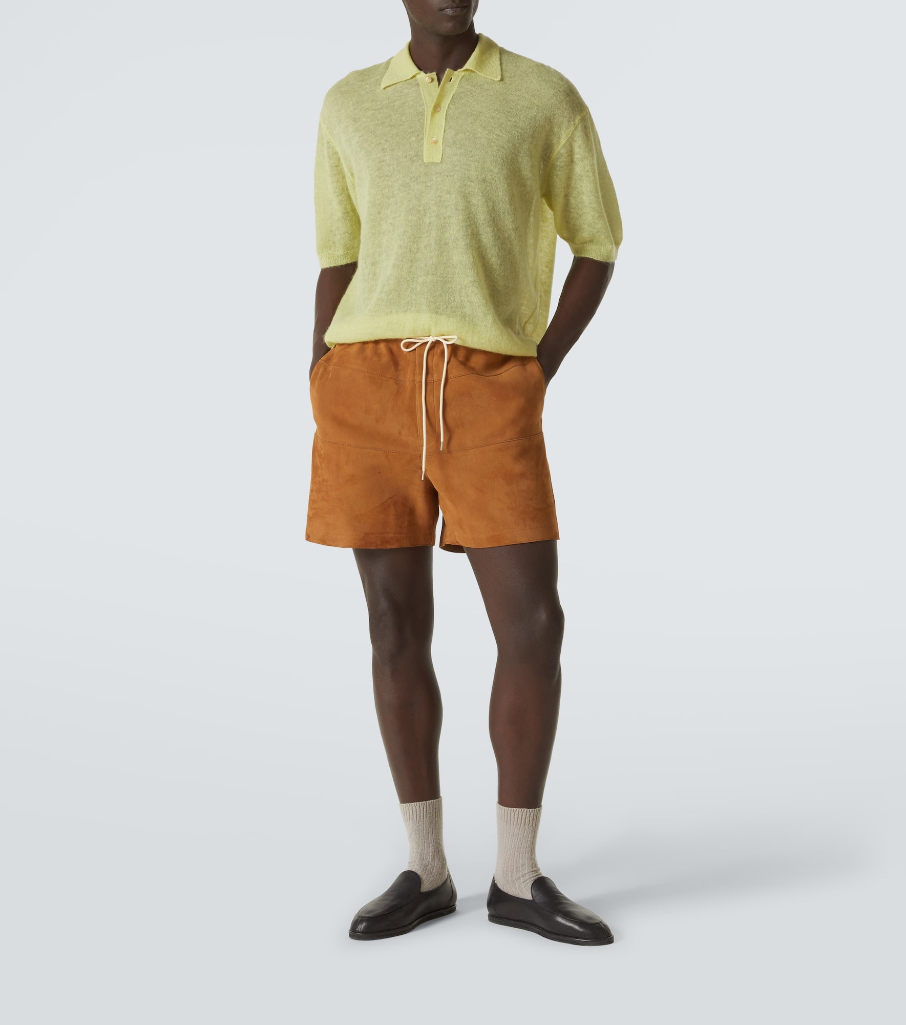 Mohair-blend polo sweater - 2