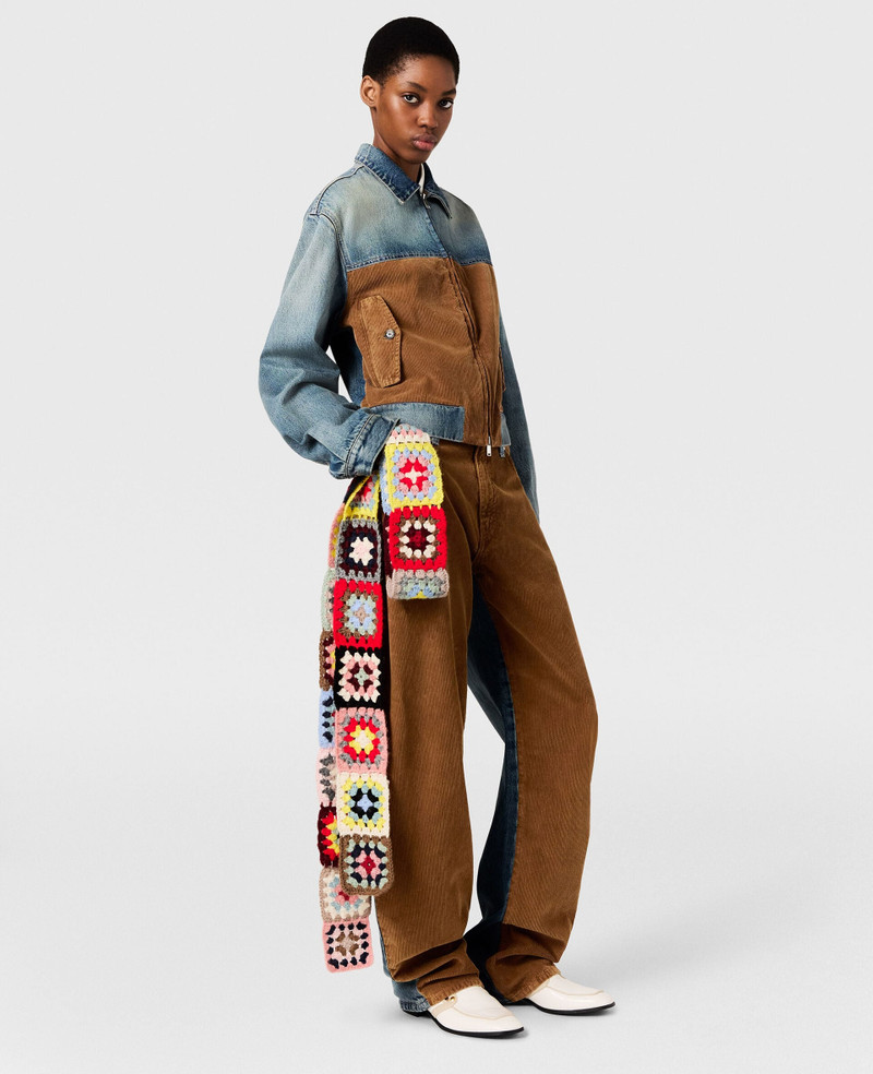 Corduroy Panel Denim Jacket 5