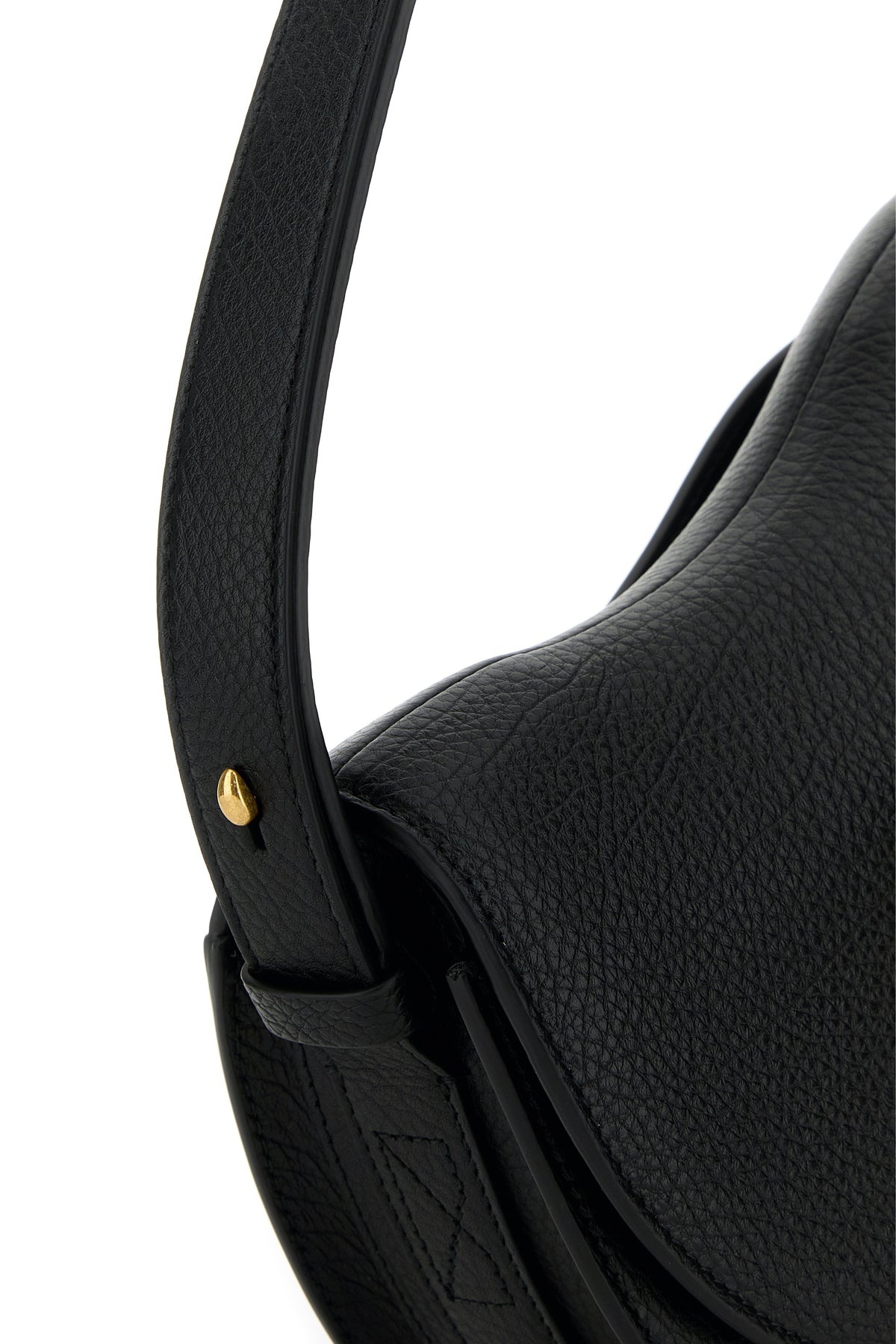 Black leather small Rocking Horse shoulder bag - 4