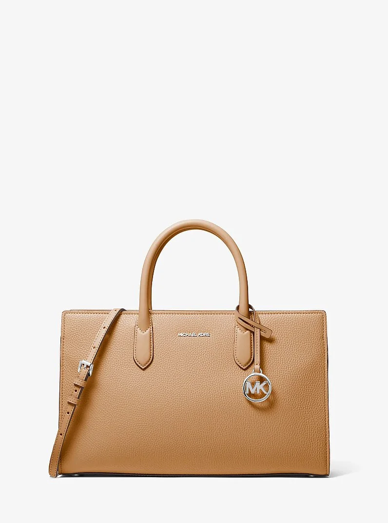 Scarlett Medium Textured Satchel - 1