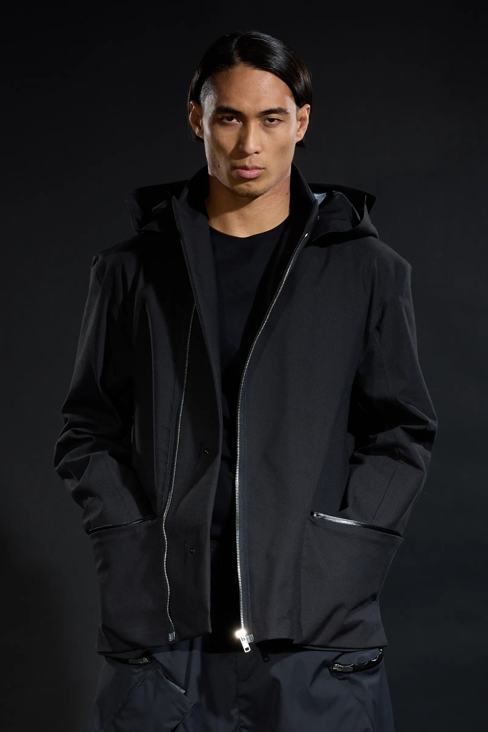 J124-BQ 3L Jacket Black - 12