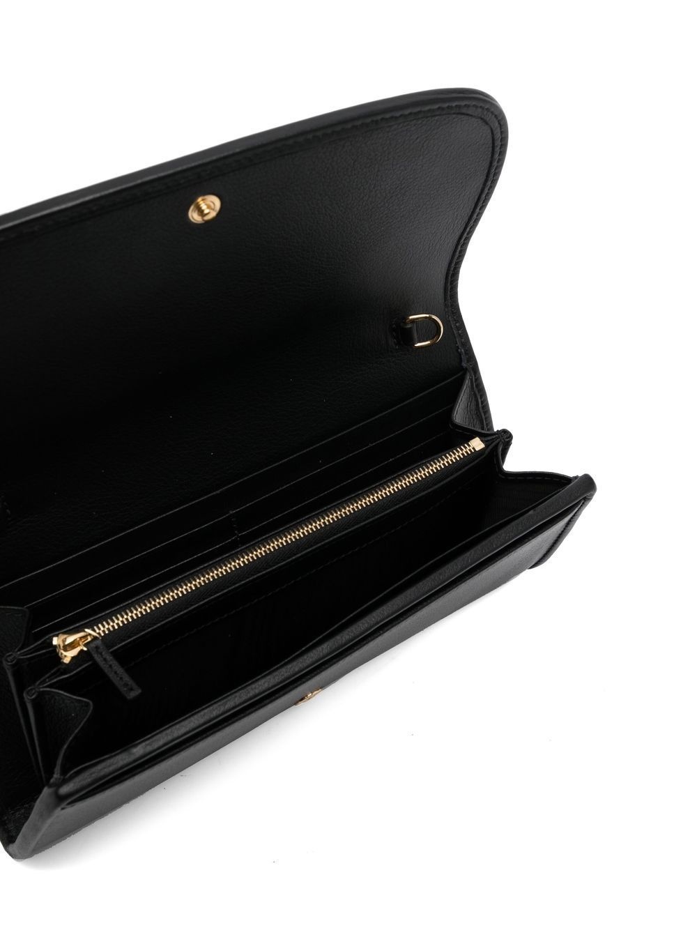 logo-plaque leather wallet - 5