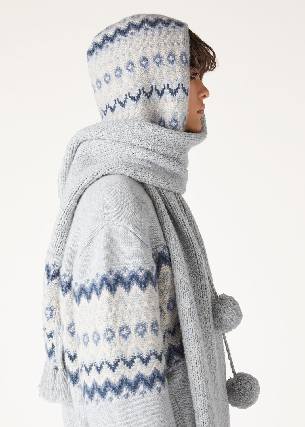 Alpe Pile Hood Scarf - 2