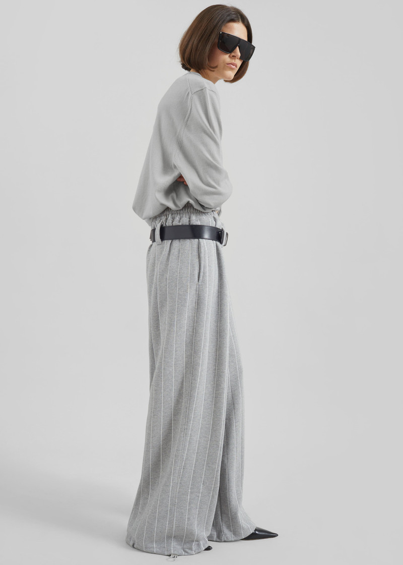 Gisby Striped Joggers - Grey 7