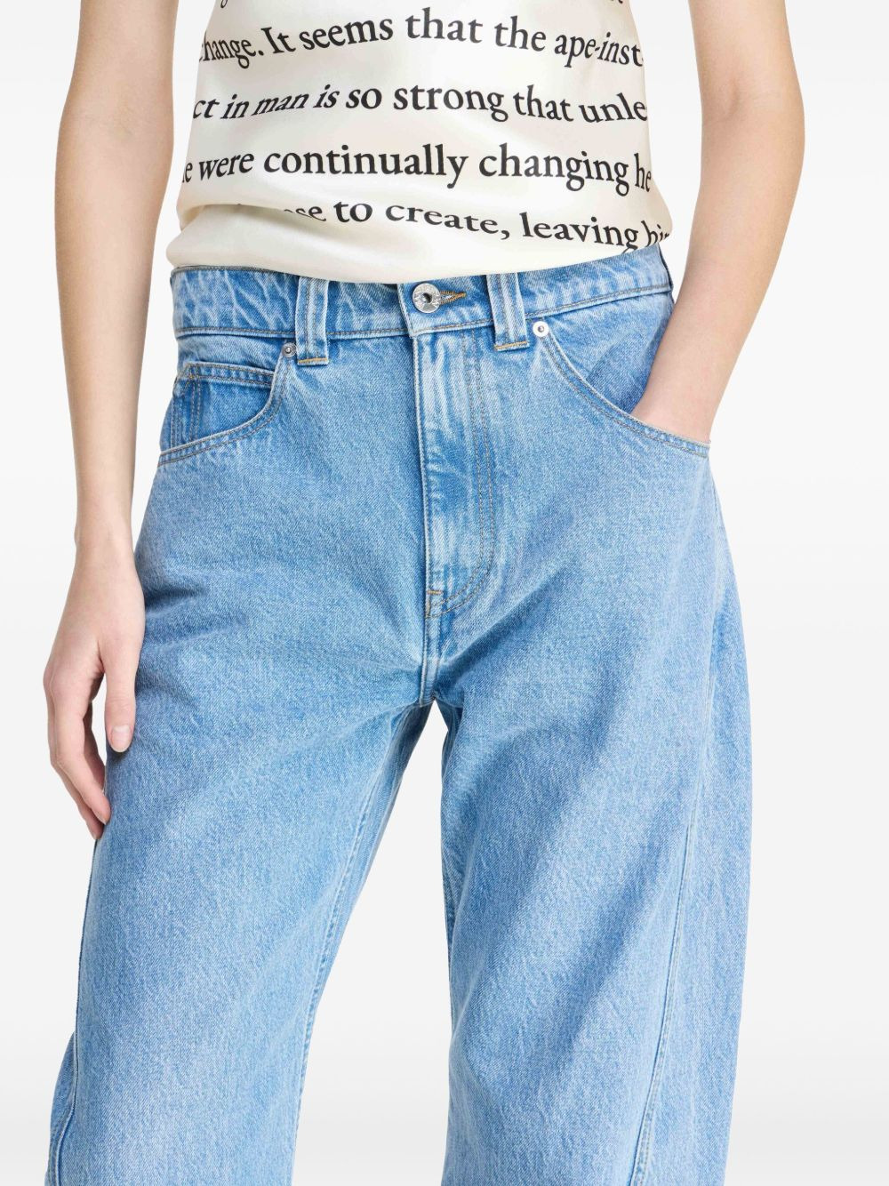 TWISTED SLIM LEG JEANS - 5