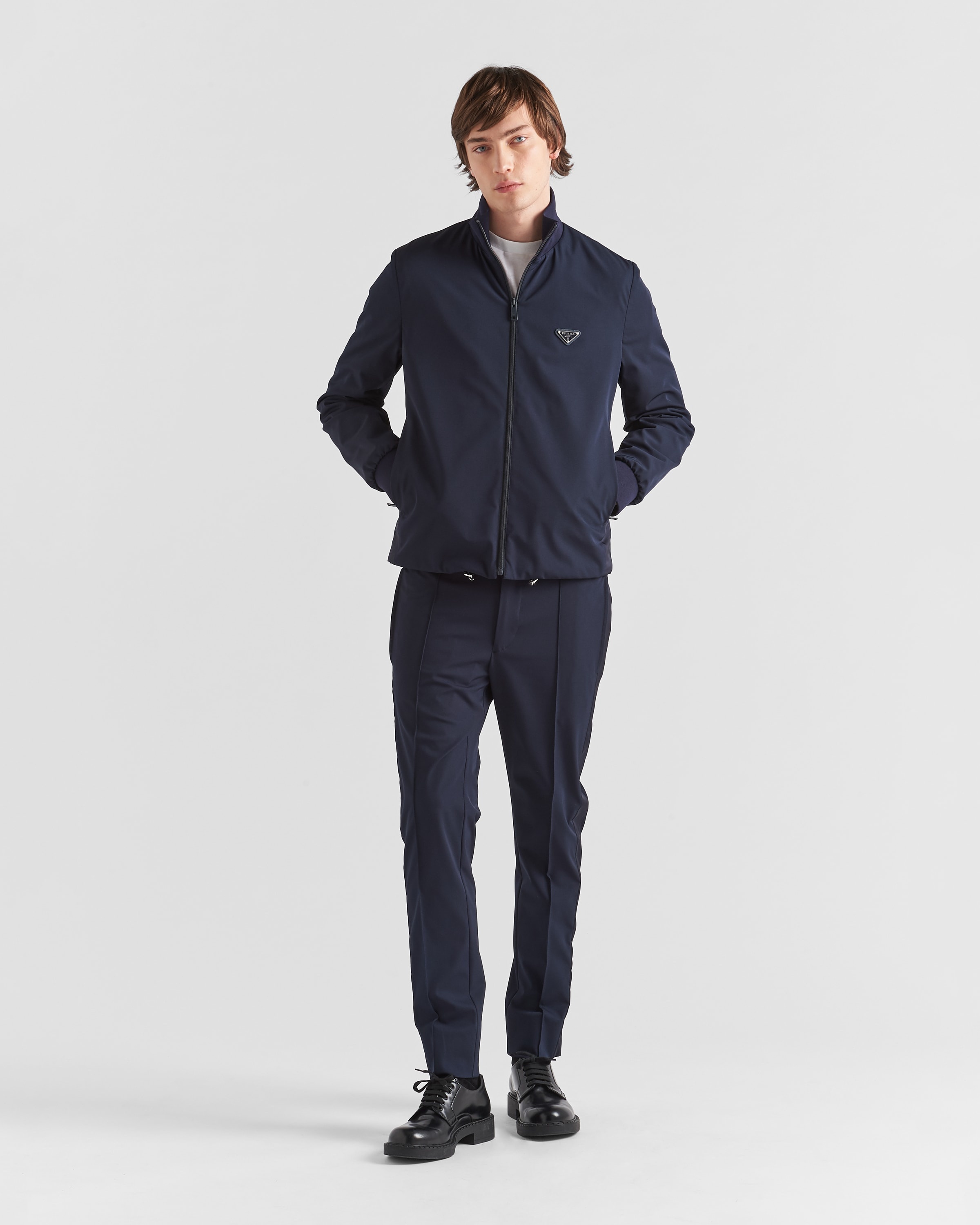 Stretch technical fabric zipper sweatshirt - 2