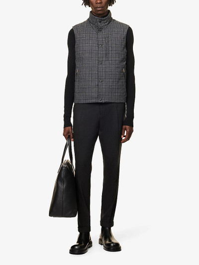 Paul Smith Checked funnel-neck regular-fit recycled-polyester down gilet outlook