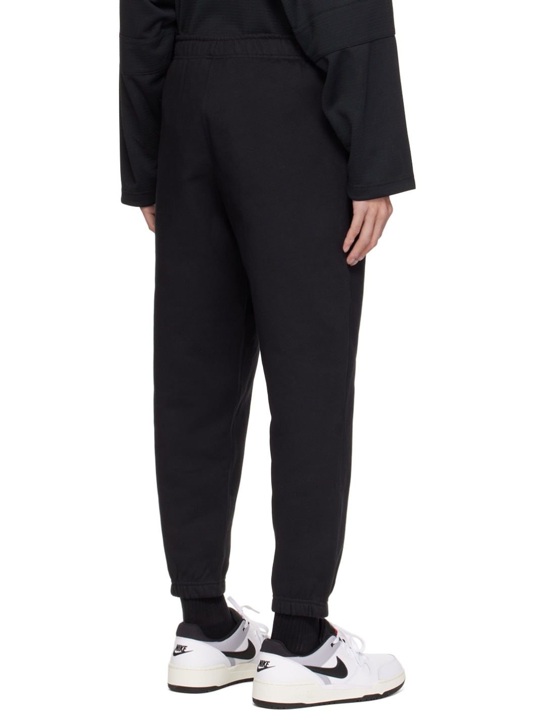 Black Embroidered Sweatpants - 3