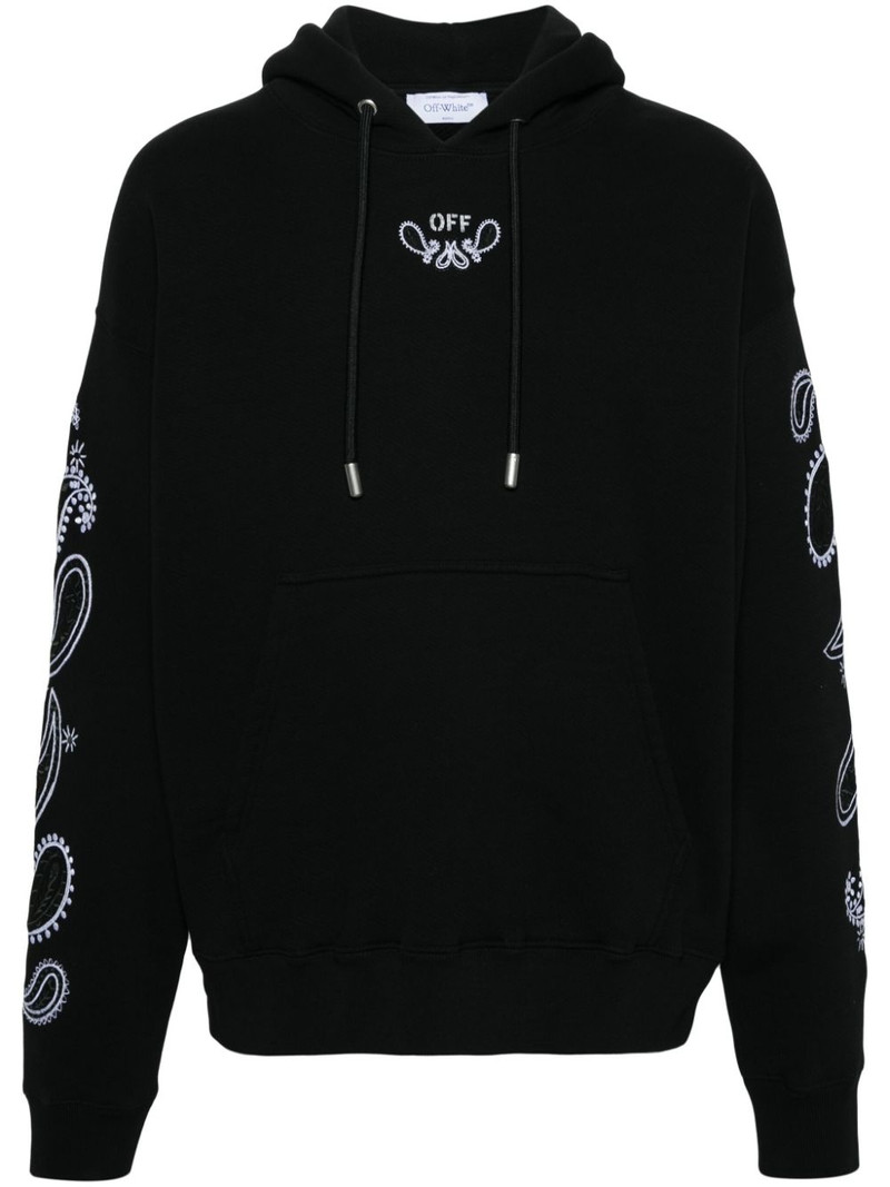 Bandana Arrows-embroidered hoodie 1