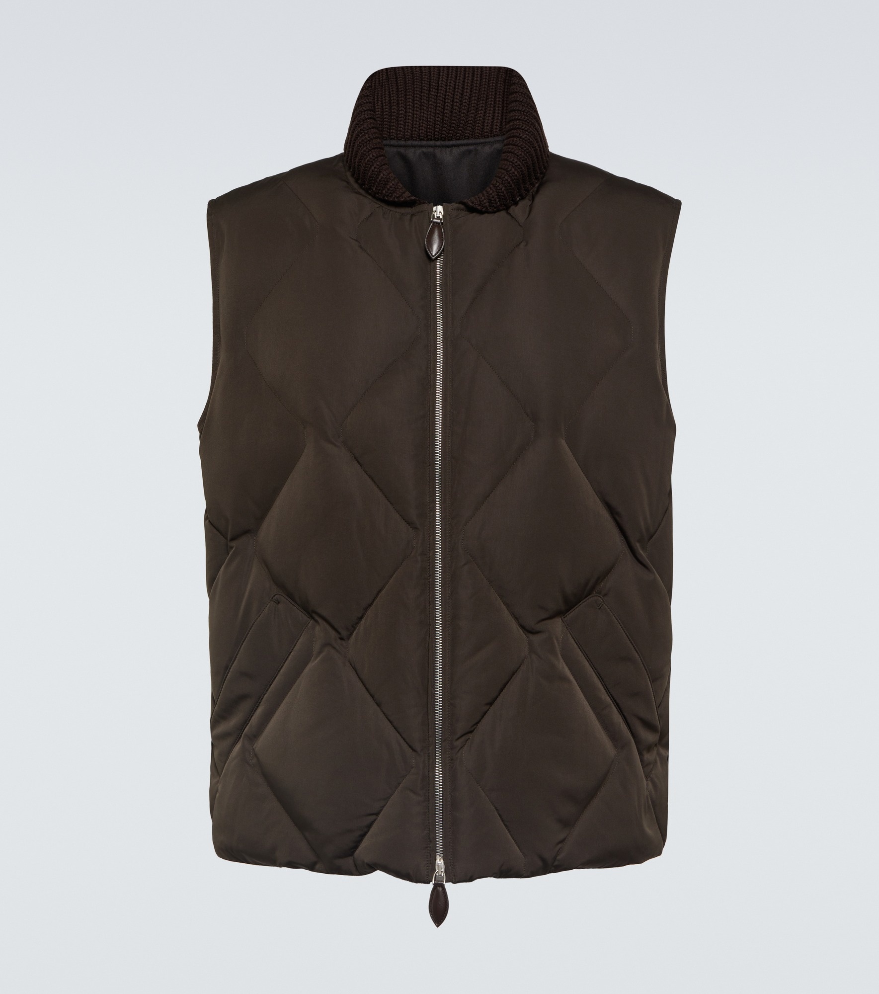 Quilted down vest - 1