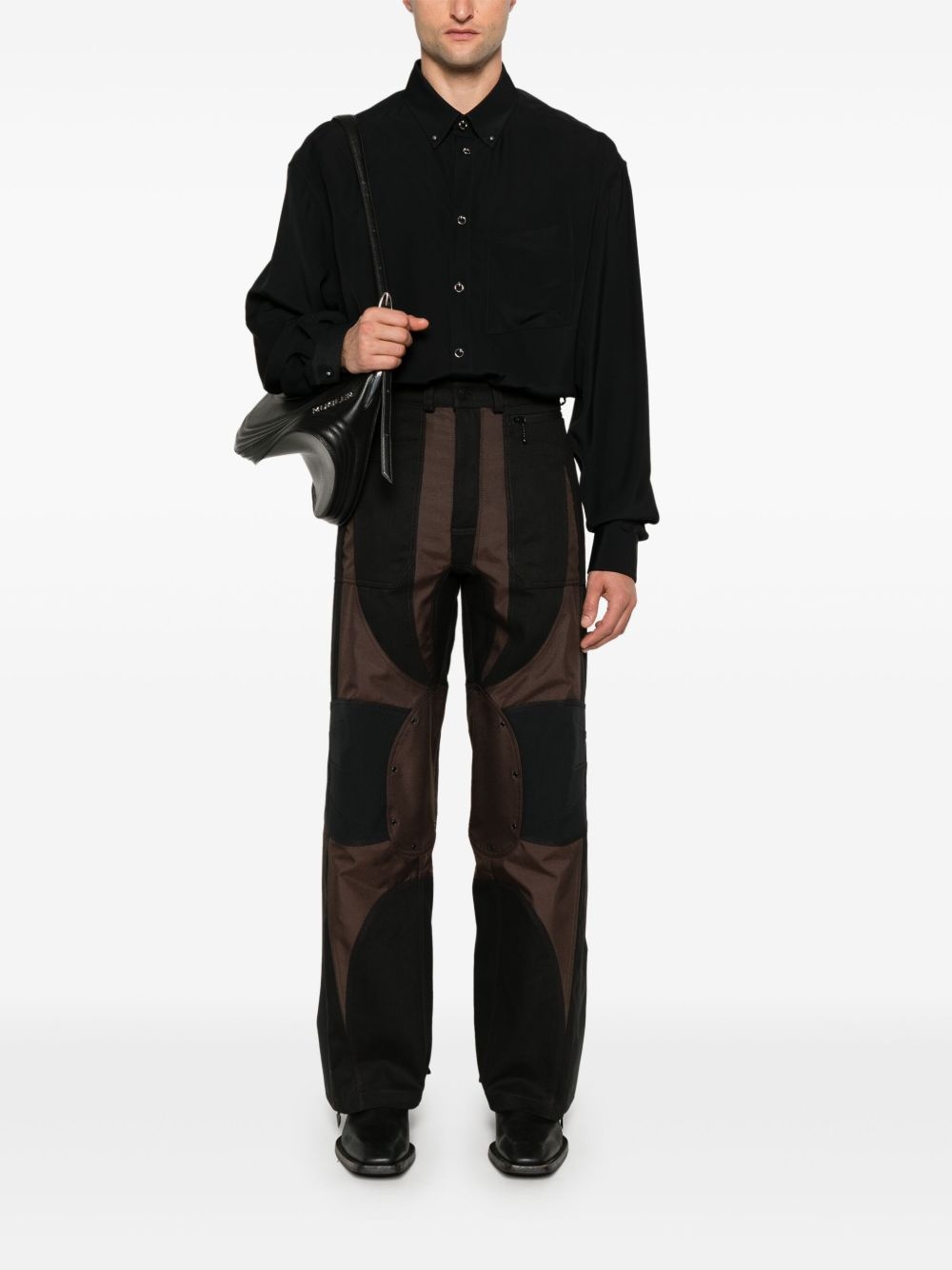 piercing-detail shirt - 2