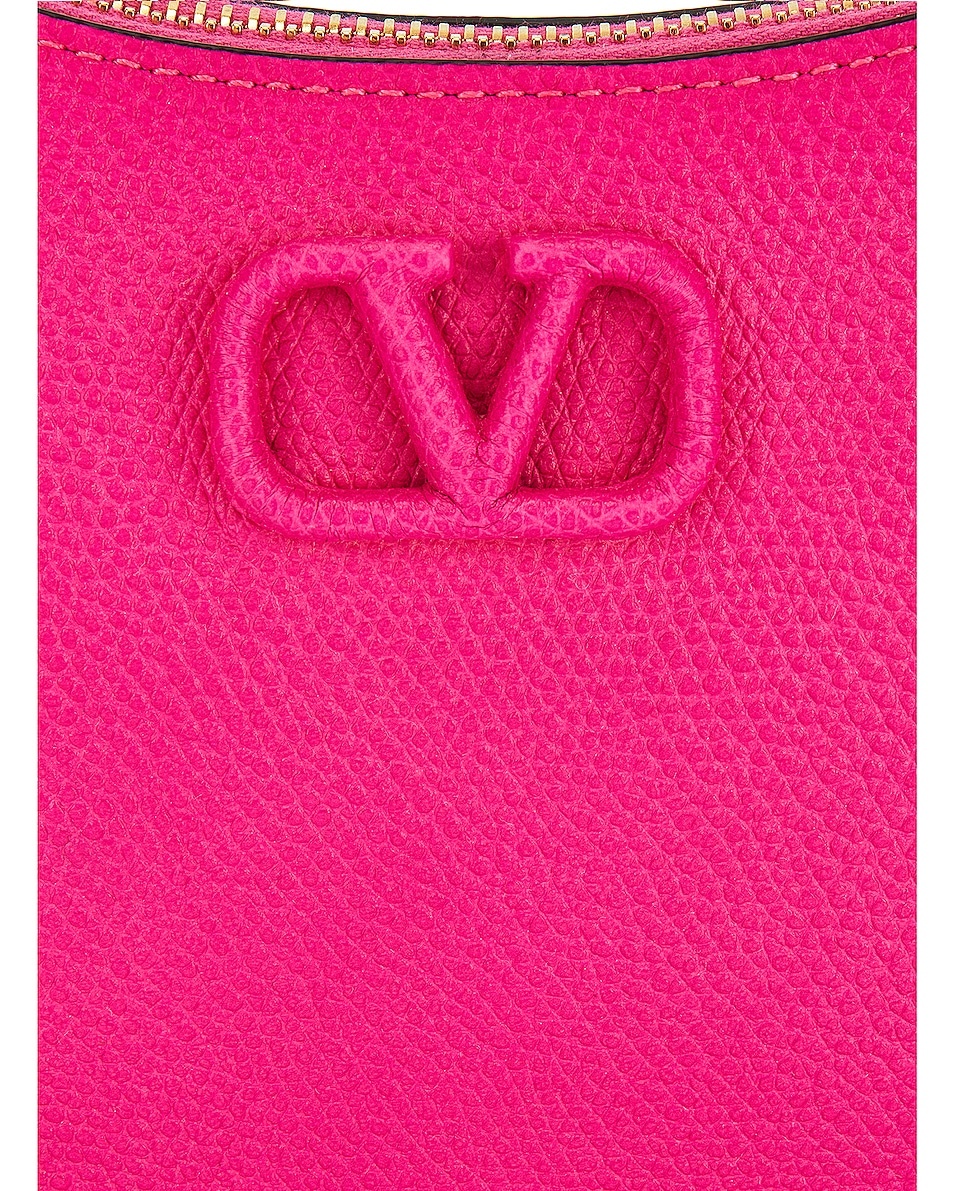 V Logo Signature Mini Hobo Bag - 7