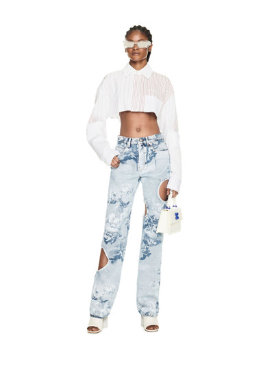 Off-White Motorcycle Popel Crop Shirt outlook