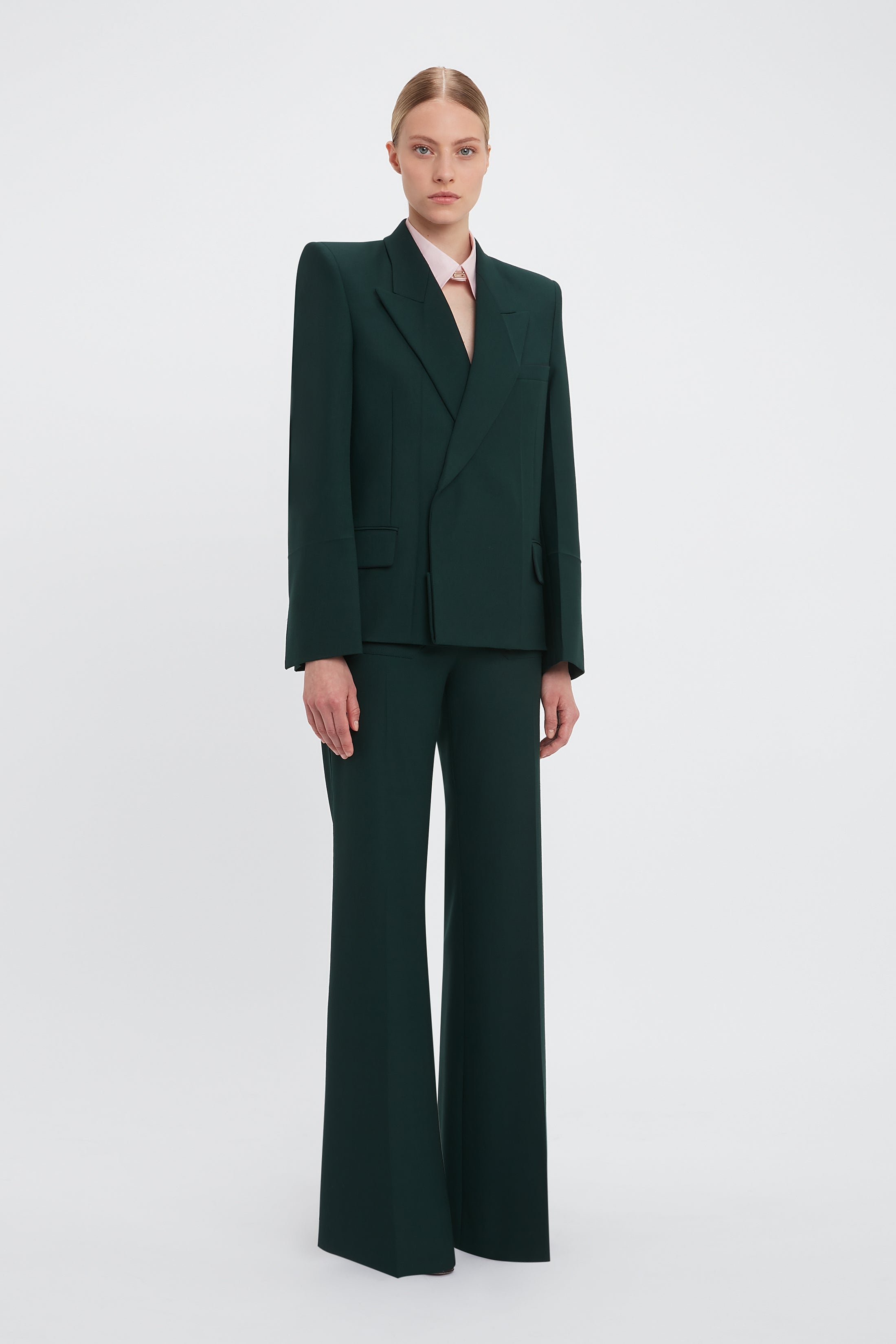 Alina Tailored Trouser In Seaweed - 3