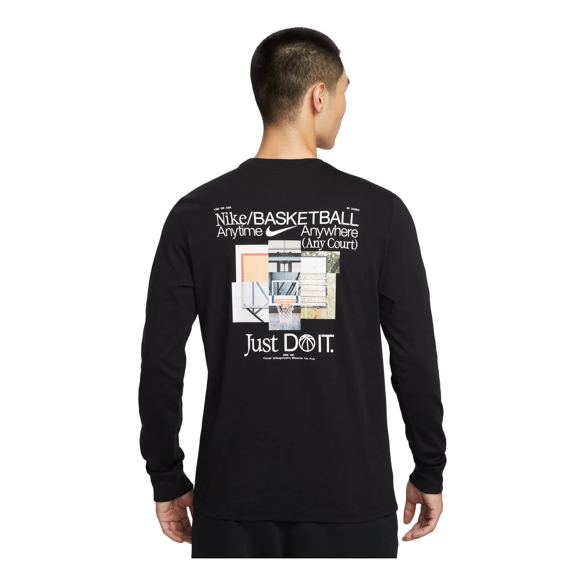 Nike Basketball Long-Sleeve Shirt 'Just Do It Anytime' HV1771-010 - 1