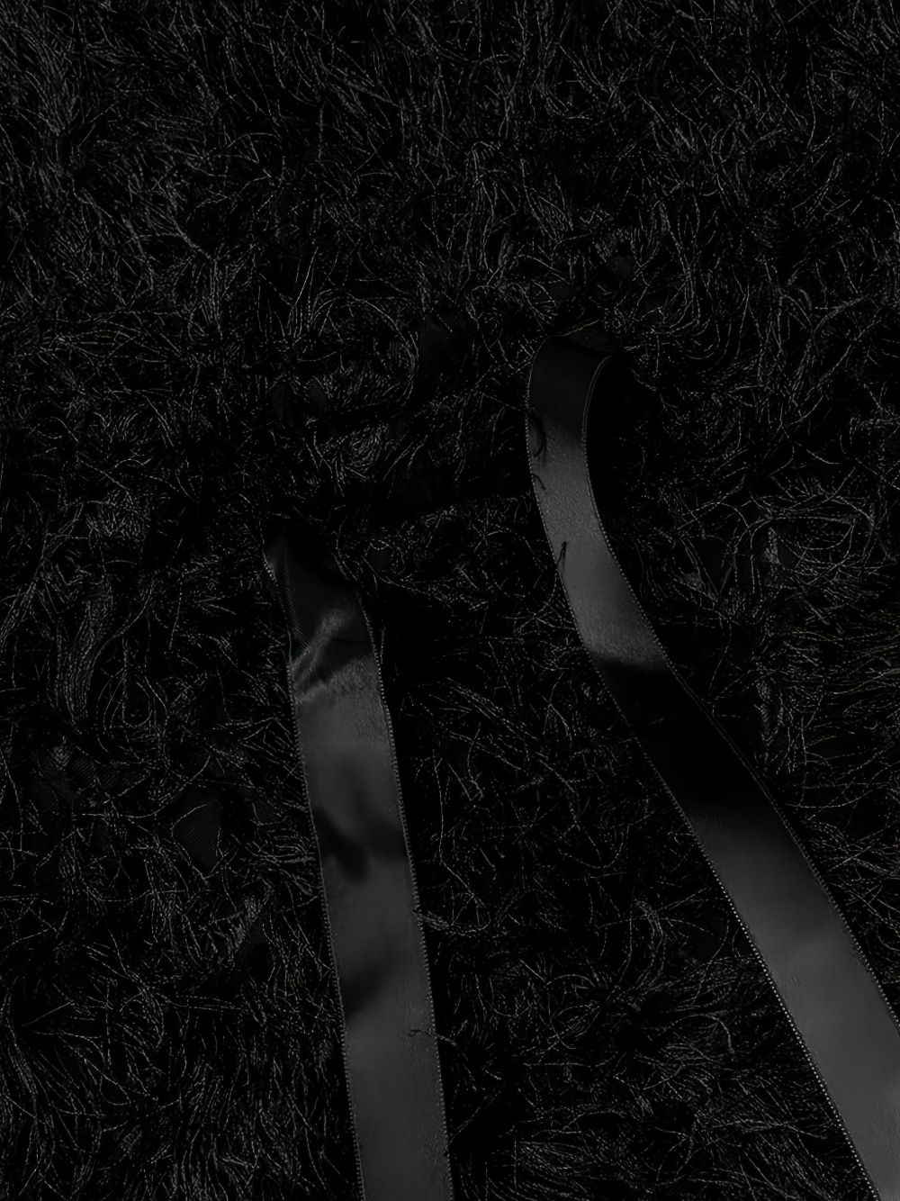 textured ribbon-tie trousers - 3