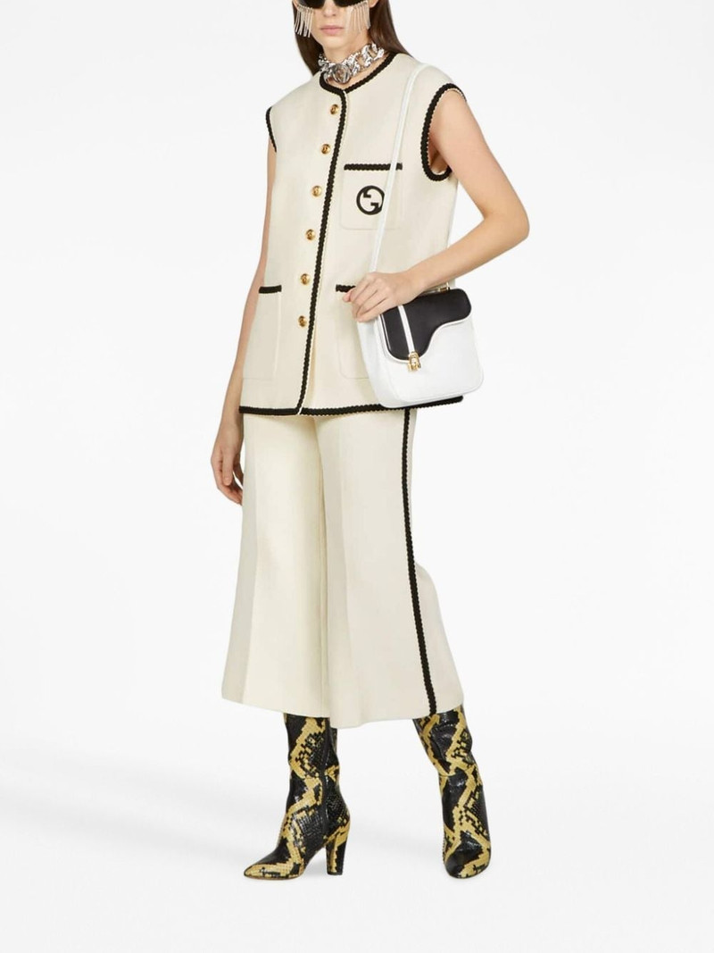 GUCCI Interlocking G tweed gilet outlook