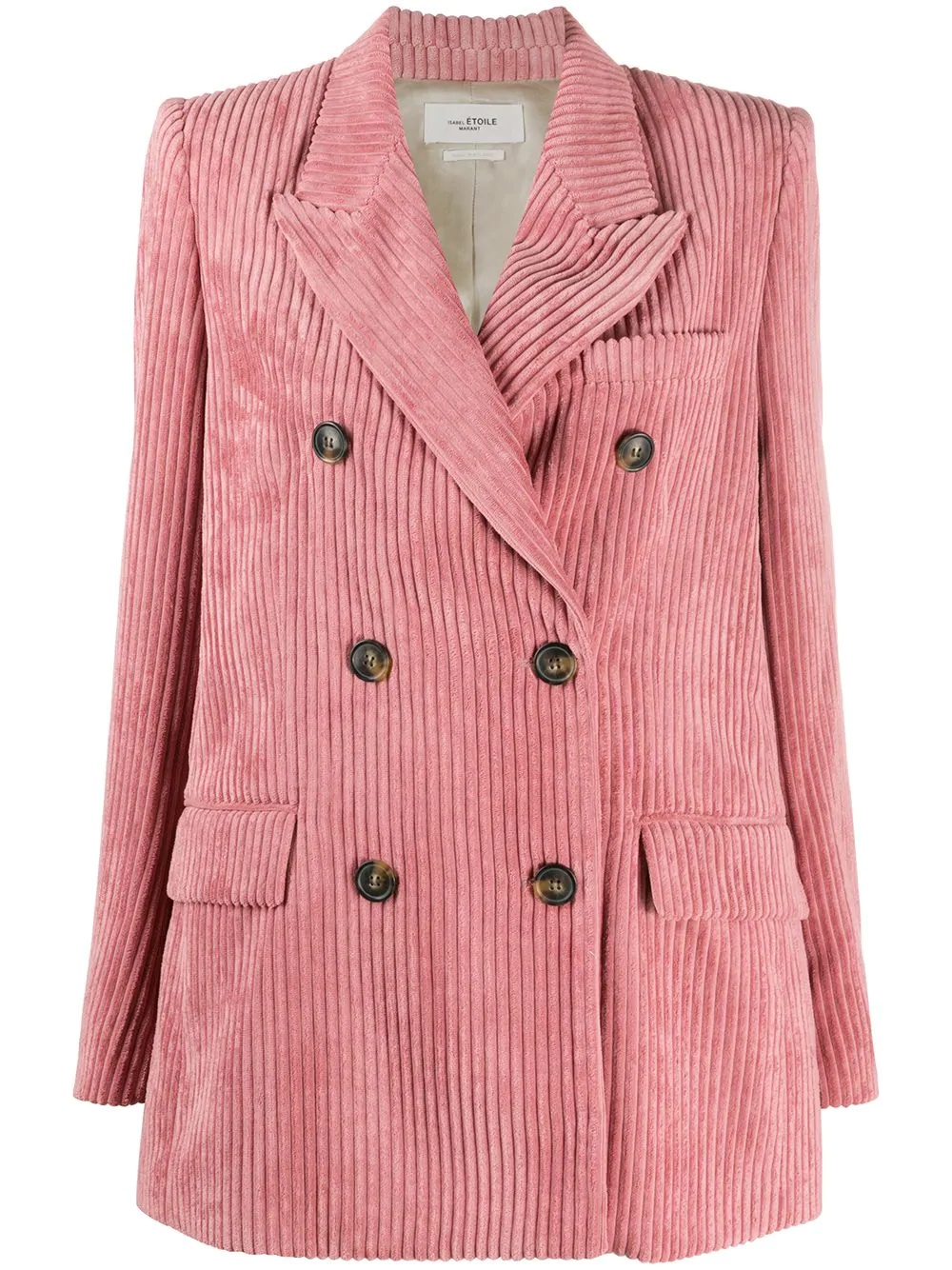 corduroy double breasted blazer  - 1