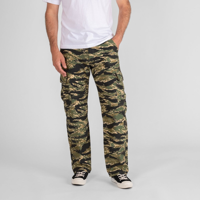 Iron Heart IH-737-TSC 10oz Sateen Camouflage Cargo Pants - Tiger Stripe outlook