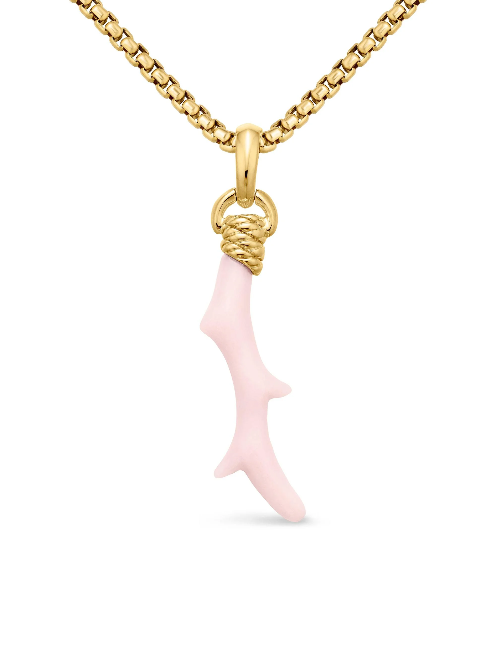 Women's Coral Amulet - Pink Opal - 1