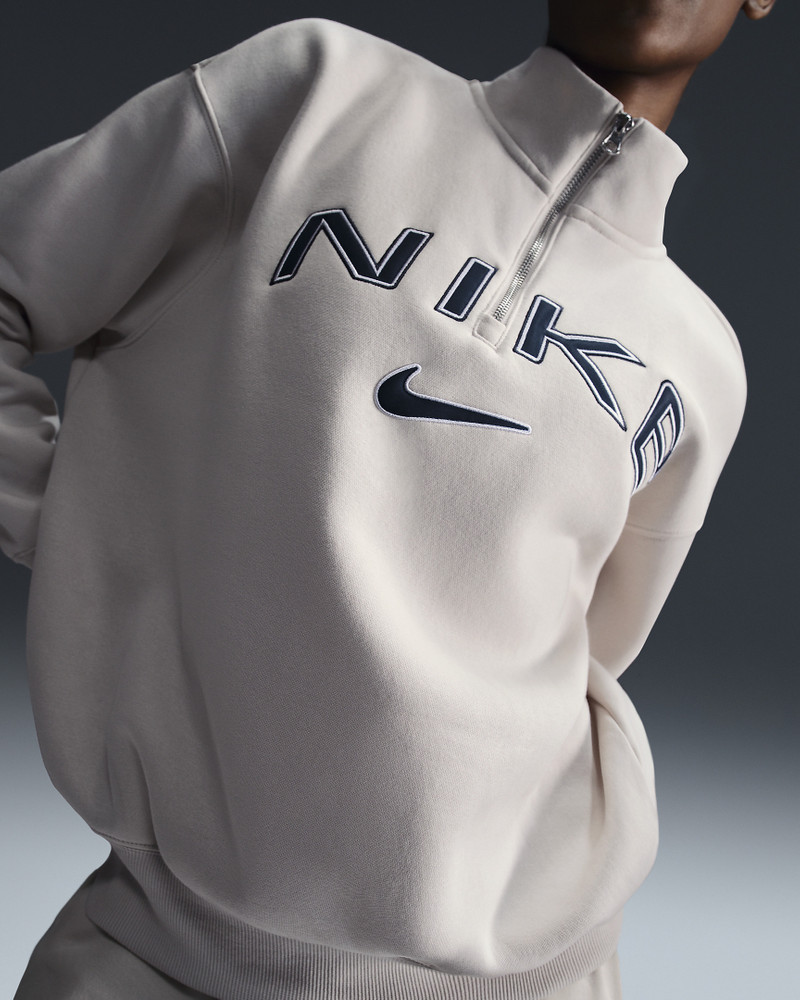 Nike Sportswear Phoenix Fleece Women's Oversized 1/4-Zip Logo Top 1