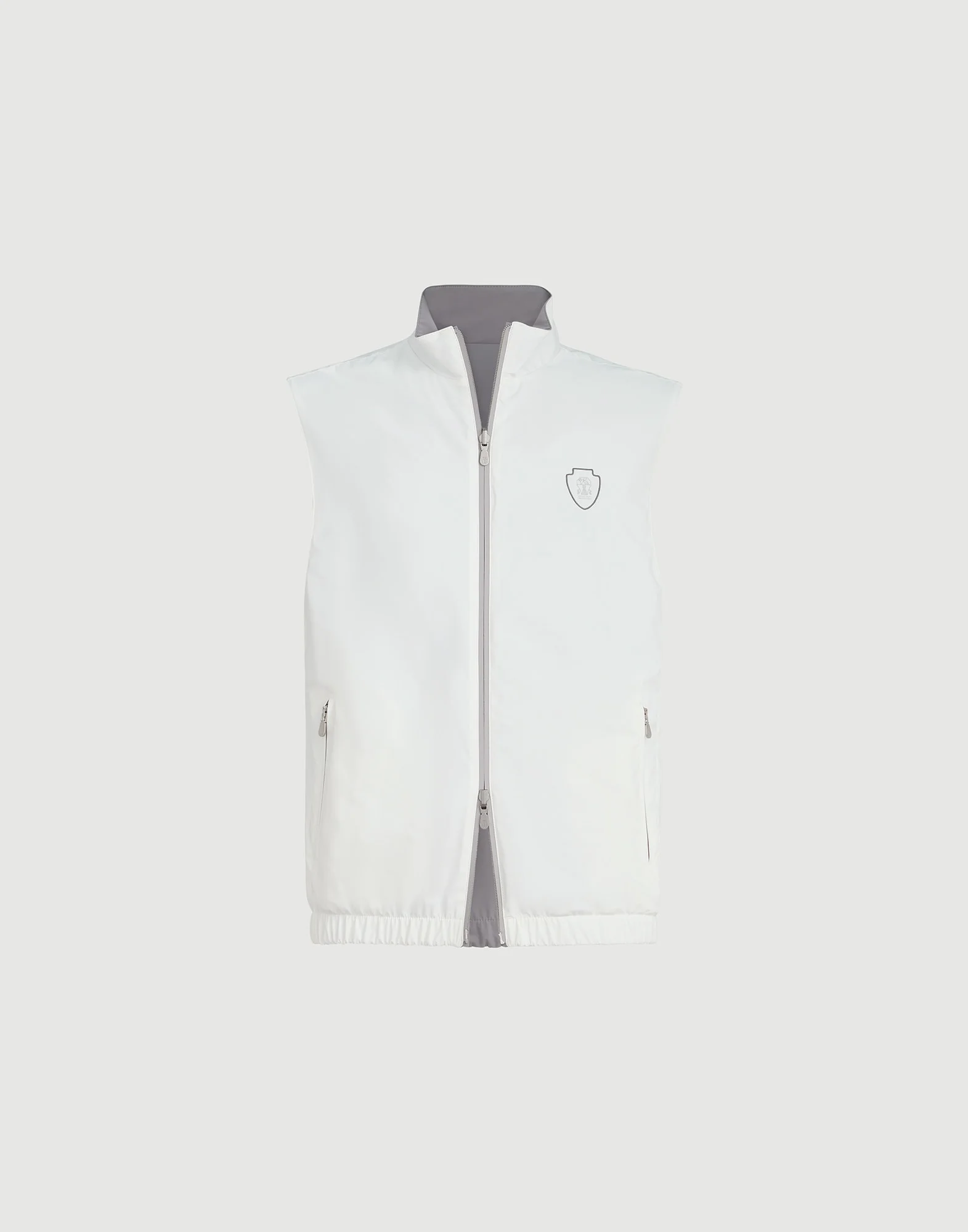 Bonded nylon reversible vest with logo - 1