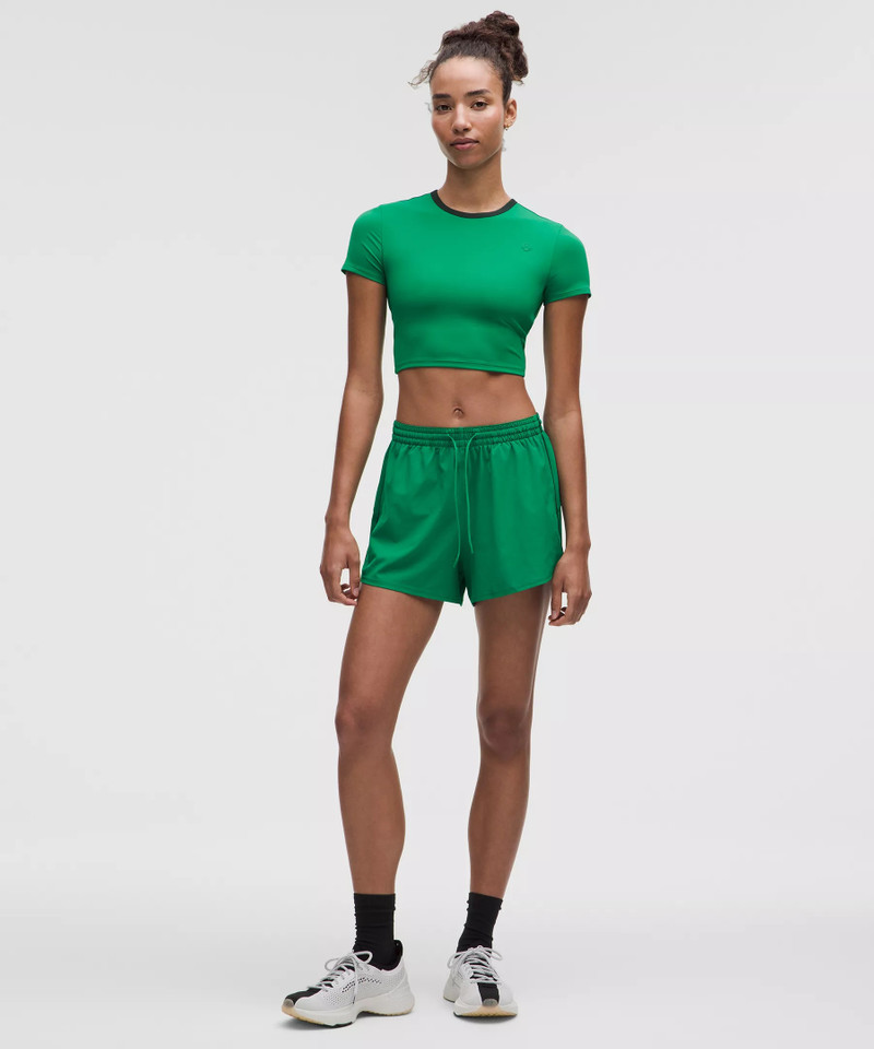 lululemon Tight-Fit Cropped Shelf-Bra T-Shirt *Light Support, B/C Cup outlook