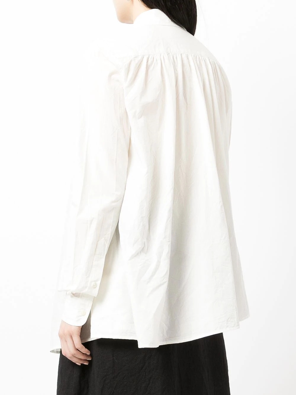 layered-look oversized shirt - 4