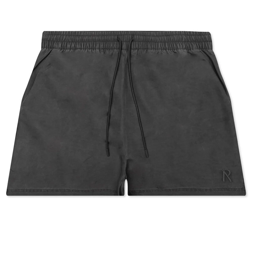 SMART SWIM SHORTS METAL INITIAL - BLACK - 1