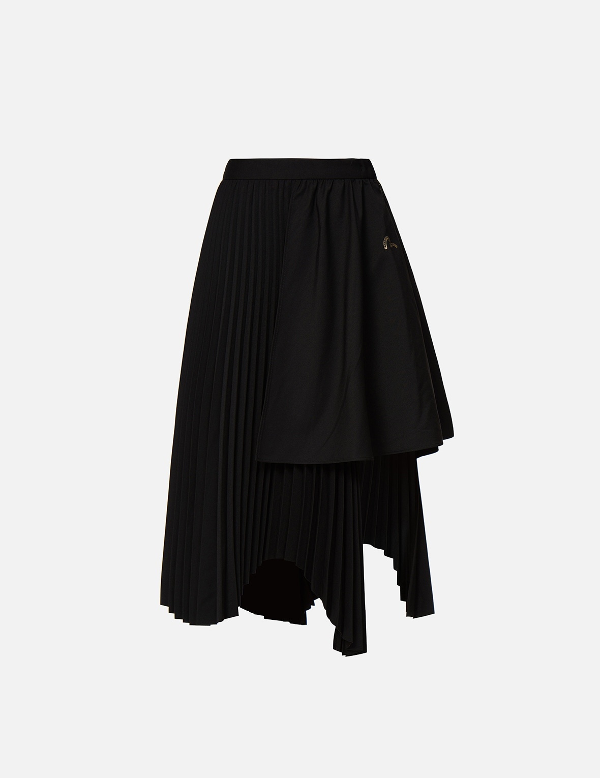 JAPANESE-PATTERN SEAGULL PLEATED ASYMMETRIC SKIRT - 1