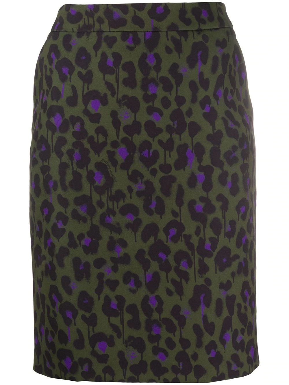 leopard-print short skirt - 1