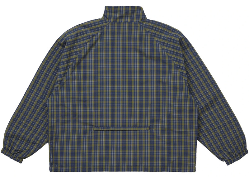 Supreme Supreme Plaid Track Jacket Navy outlook