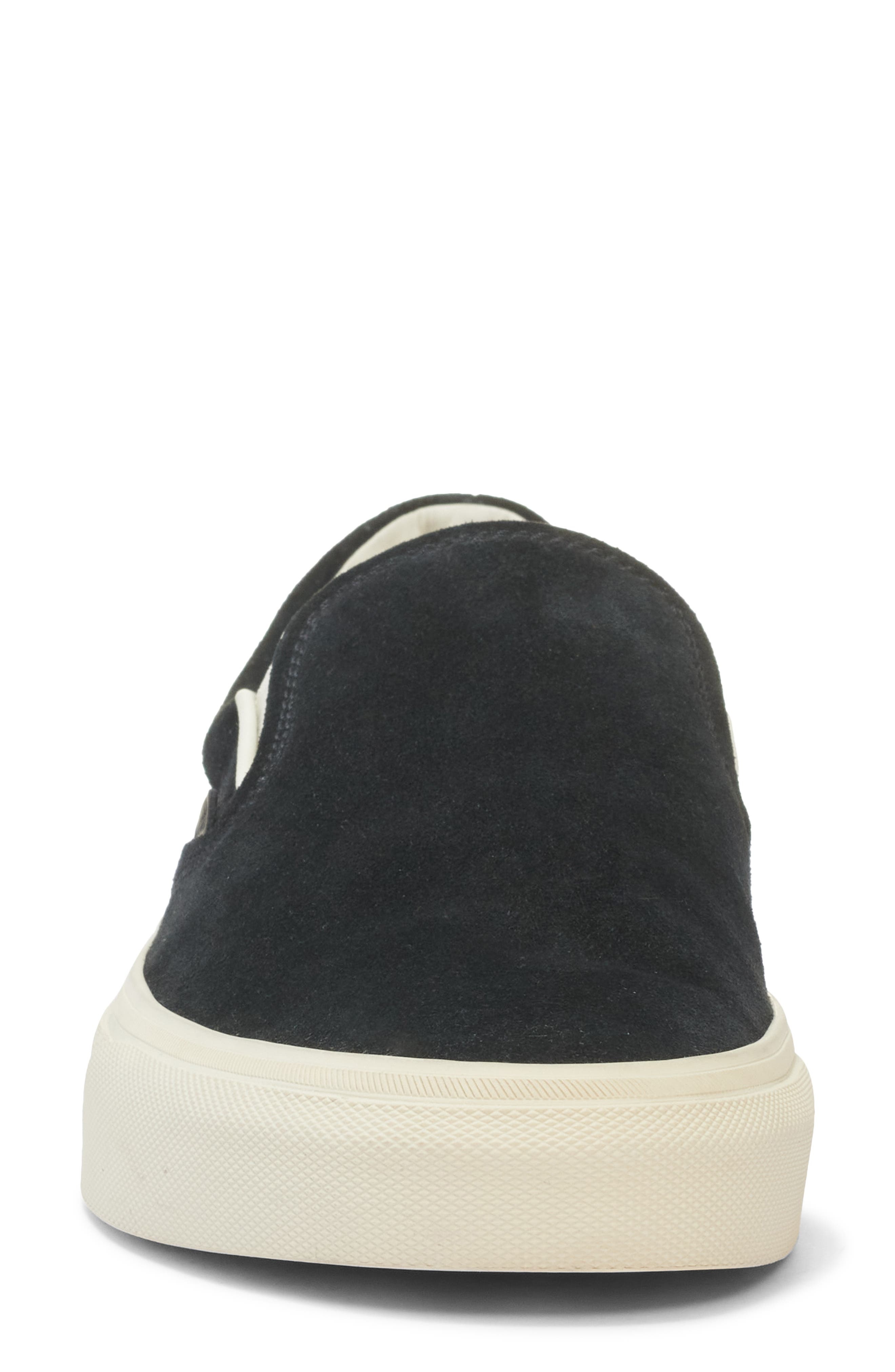 TOM FORD Jude Suede Slip-On Sneaker in 3Nw02 Black/Cream at Nordstrom - 4