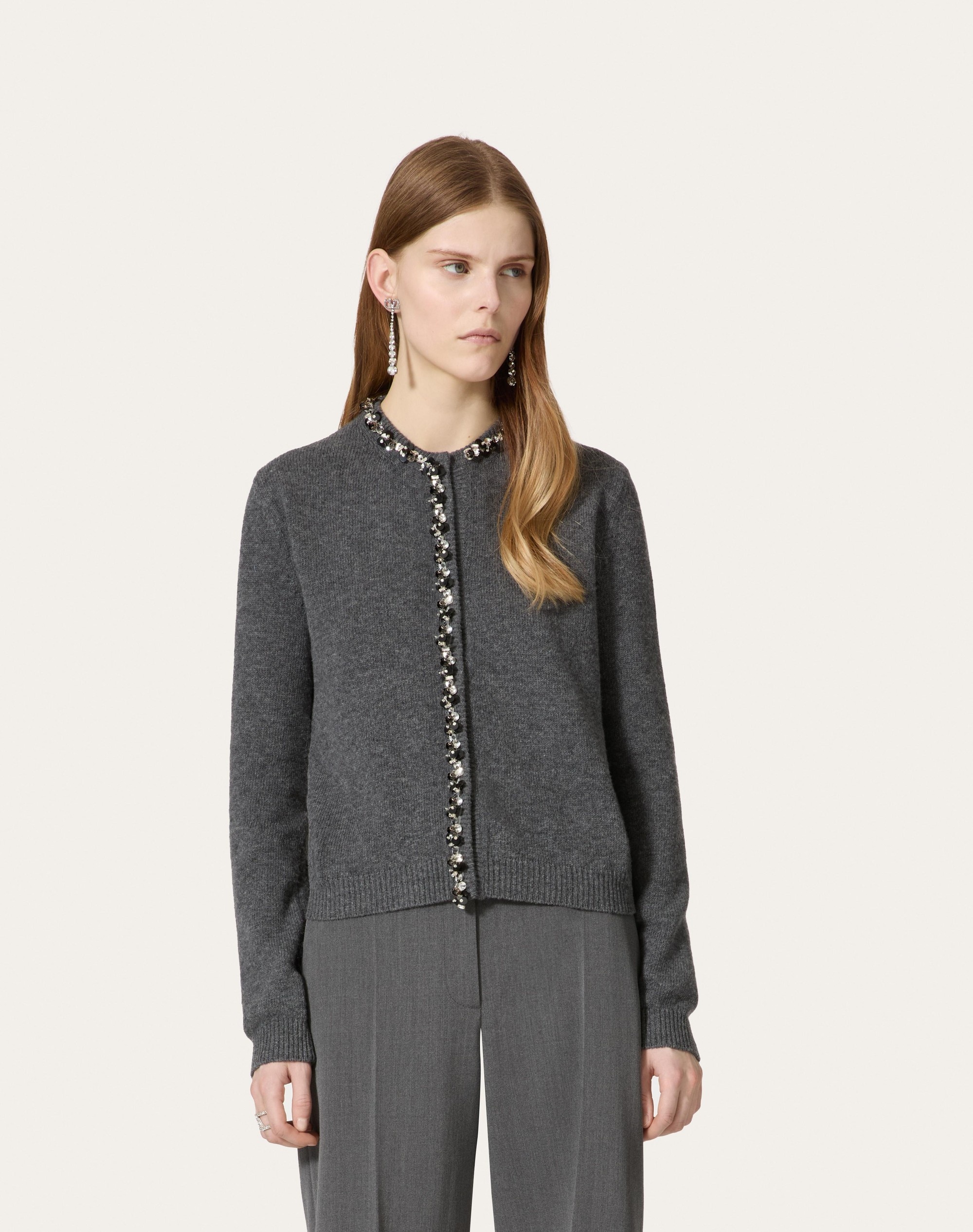 EMBROIDERED WOOL CARDIGAN - 3