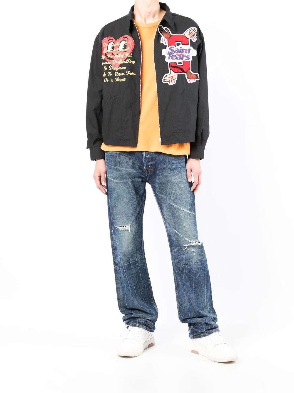 x Denim Tears graphic-embroidered jacket - 2