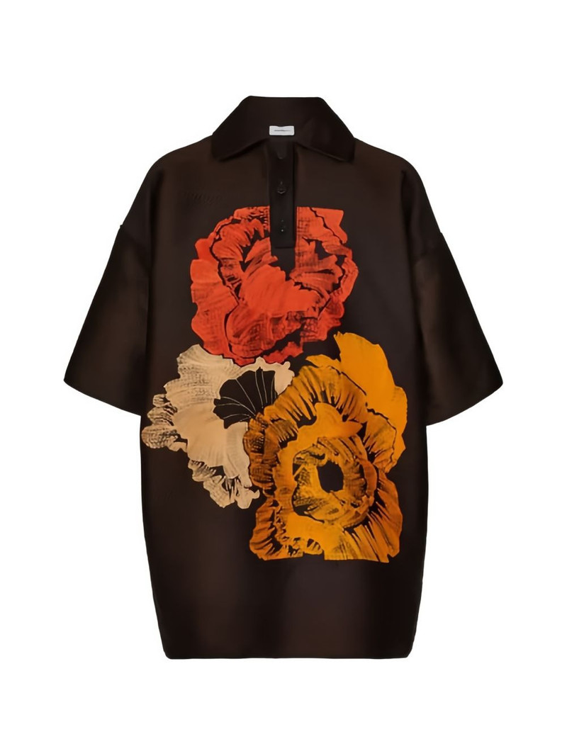 floral polo shirt 1