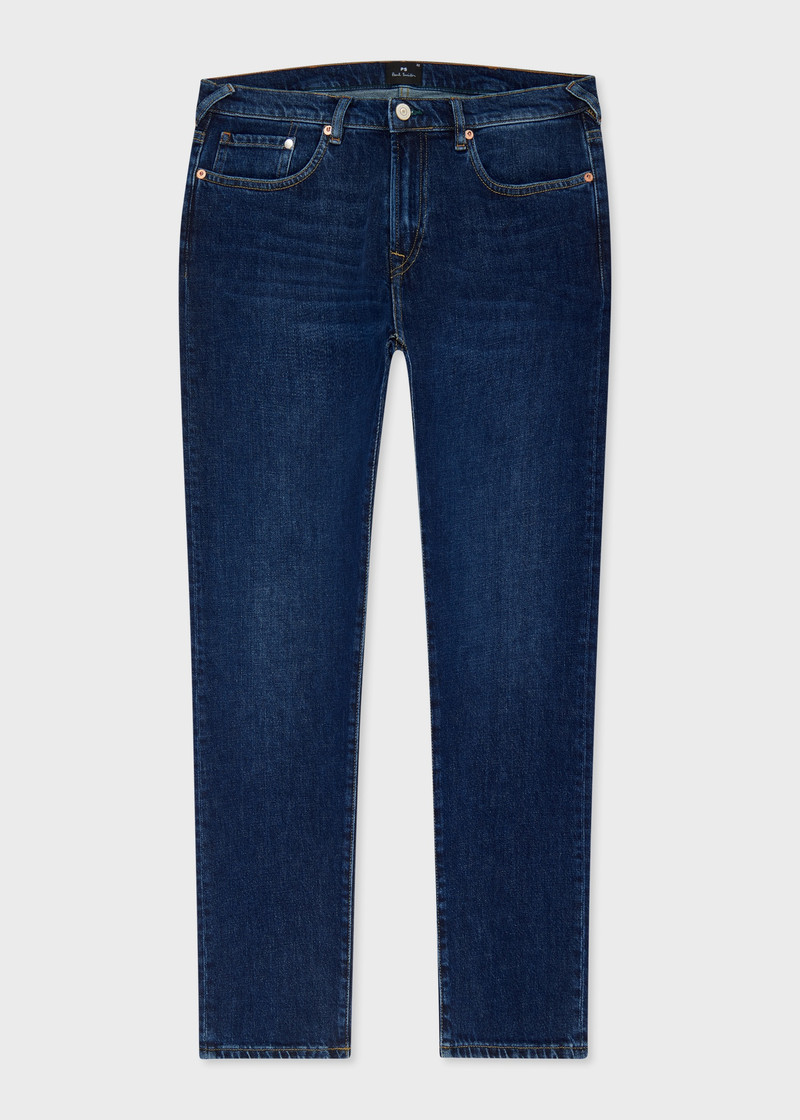Tapered-Fit Dark Wash 'Organic Vintage Stretch' Jeans 1