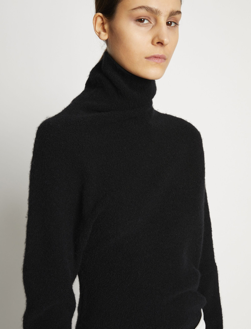 Fuzzy Boucle Twisted Sweater 1