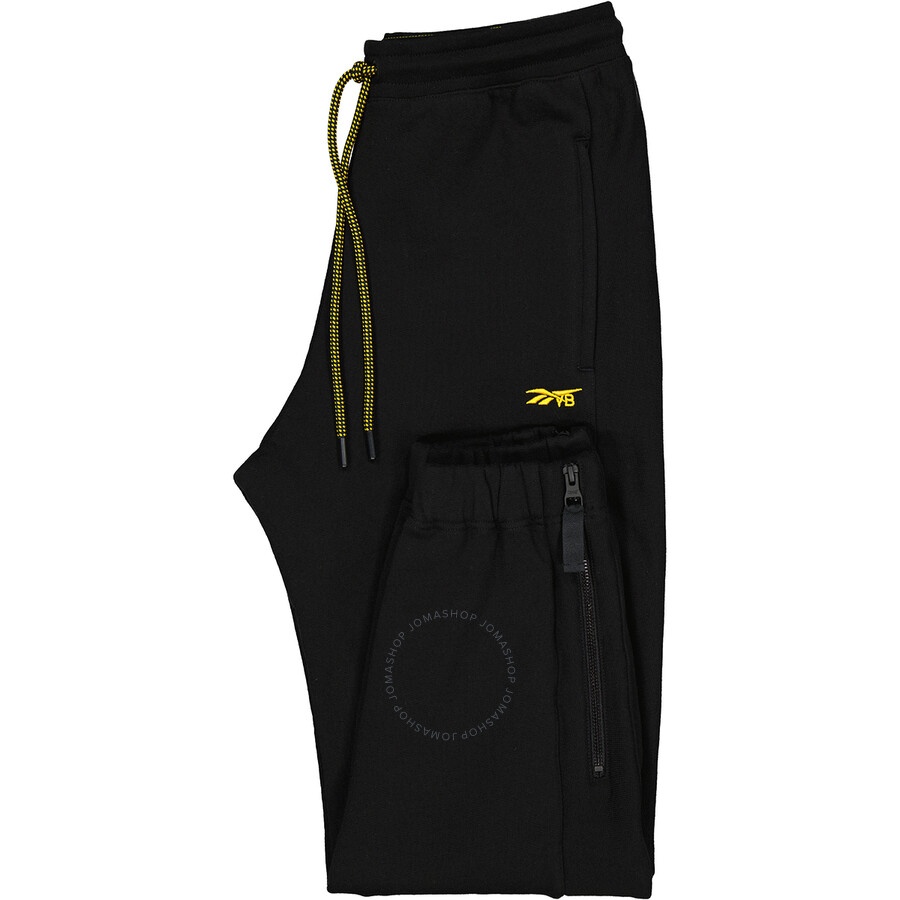 Reebok Ladies Black Logo-embroidered Track Pants - 7