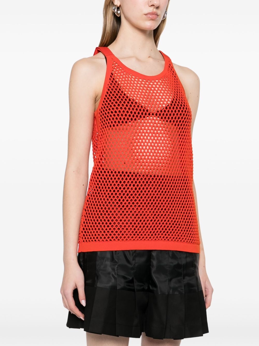 scoop-neck tank top - 3