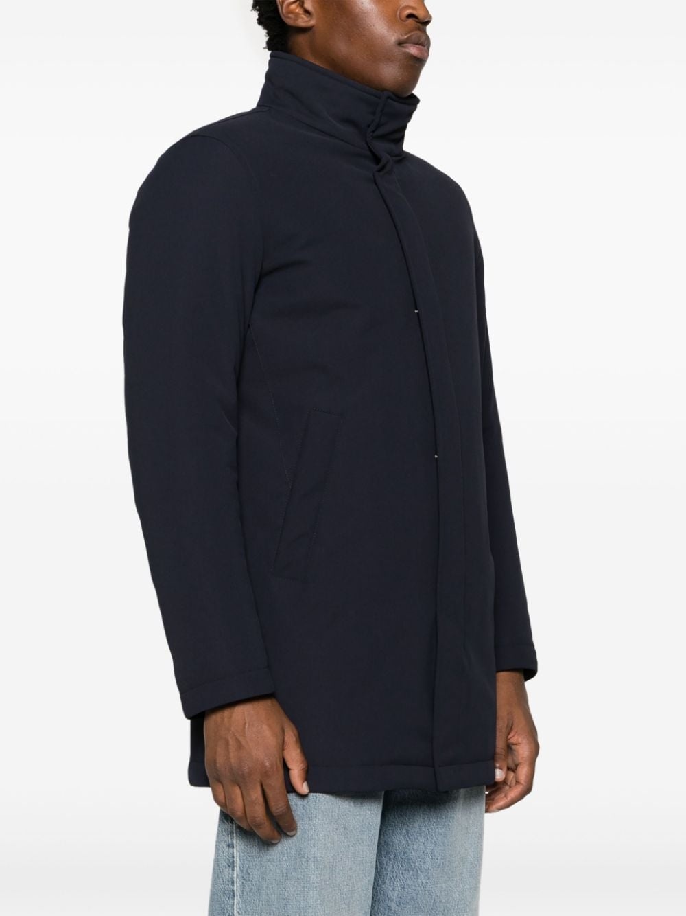 double layer twill down raincoat - 3