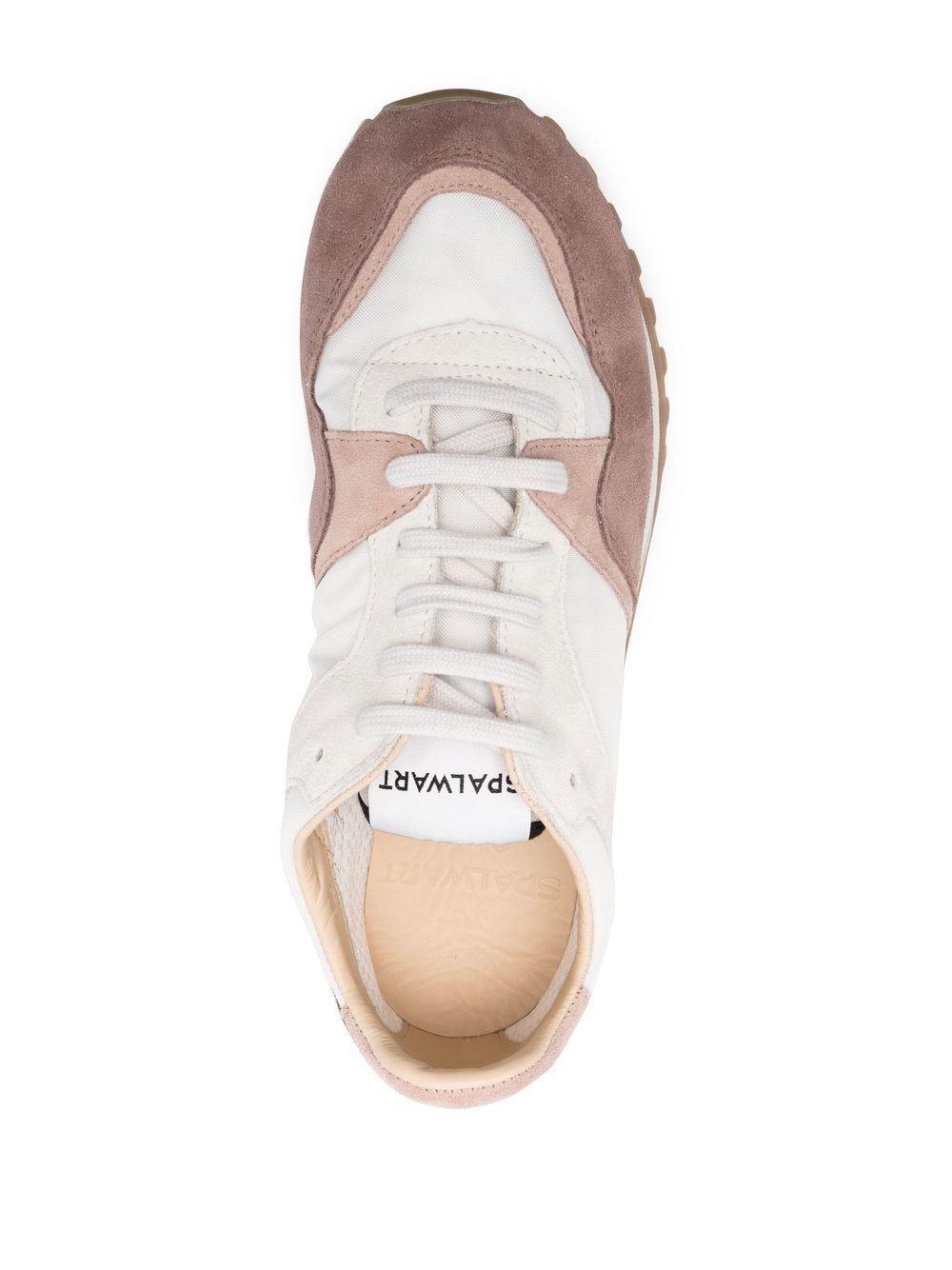 panelled low-top sneakers - 4