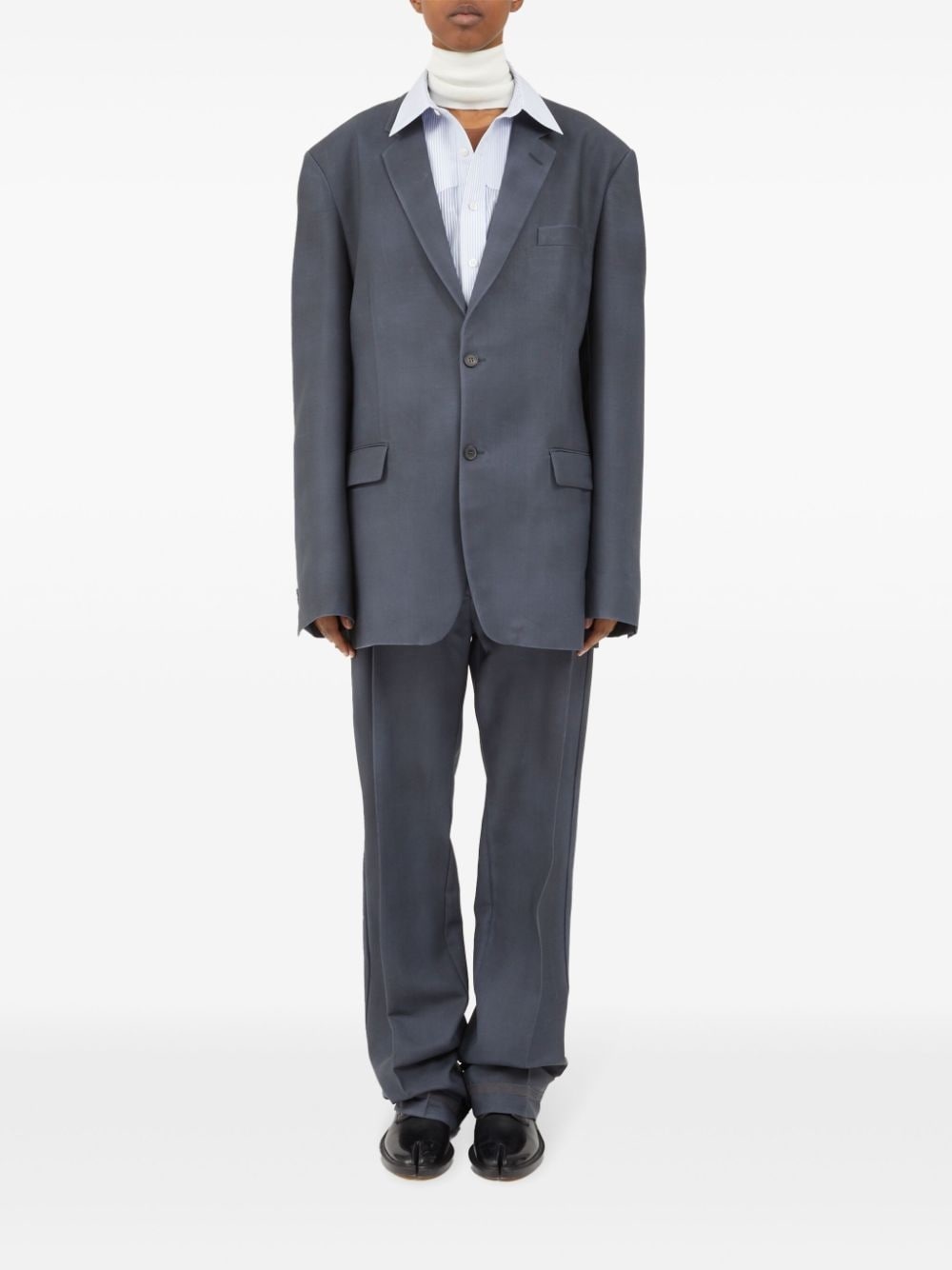 four-stitch single-breasted blazer - 2