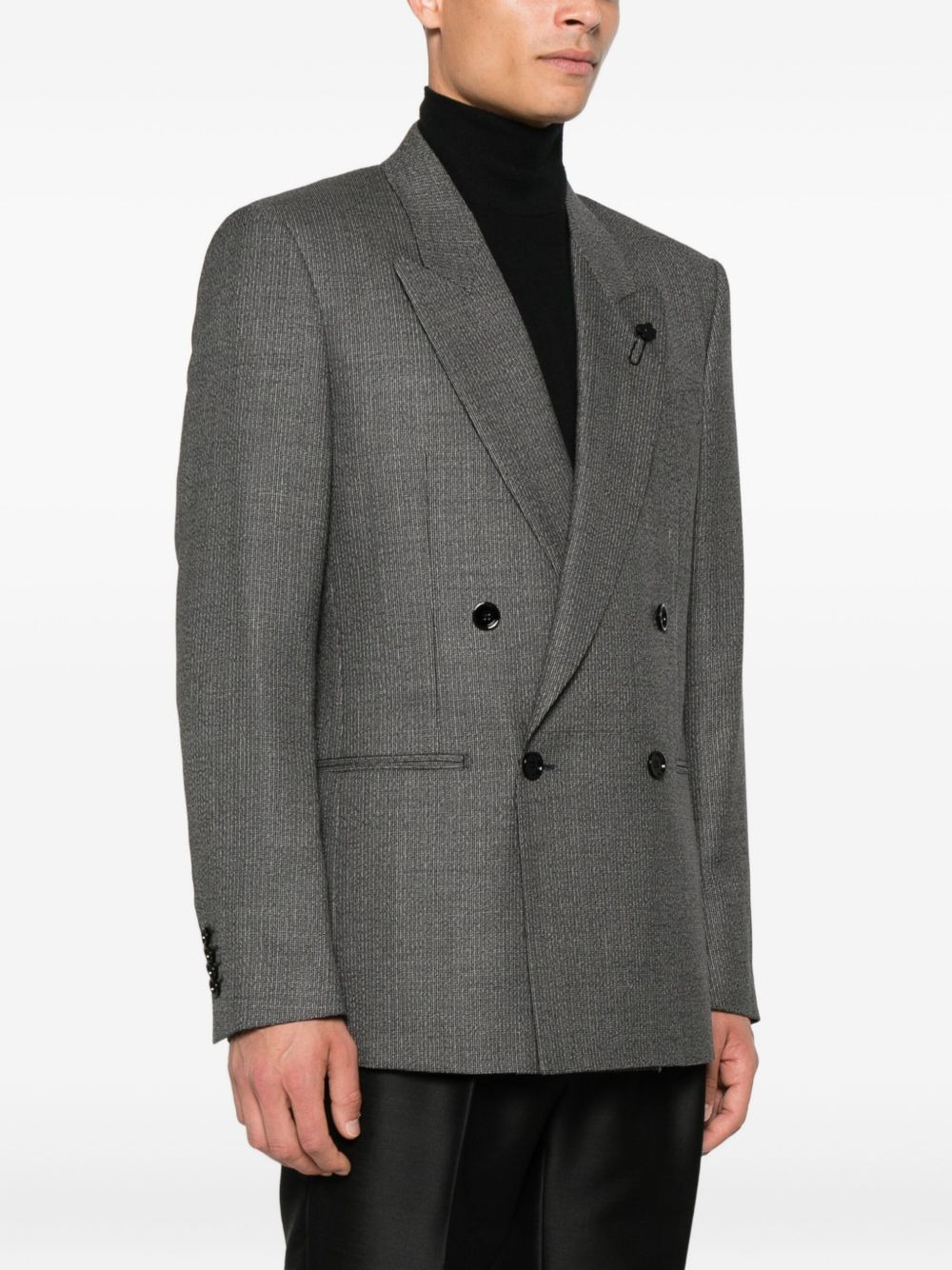 double-breasted blazer - 3
