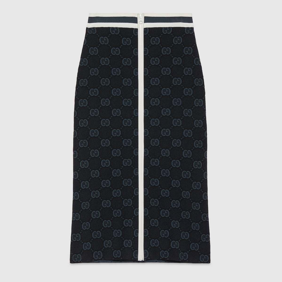 GG viscose jacquard skirt - 1
