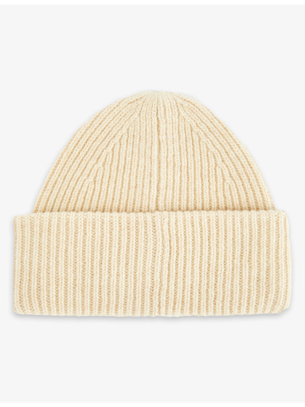 Pansy logo-patch wool beanie hat - 3