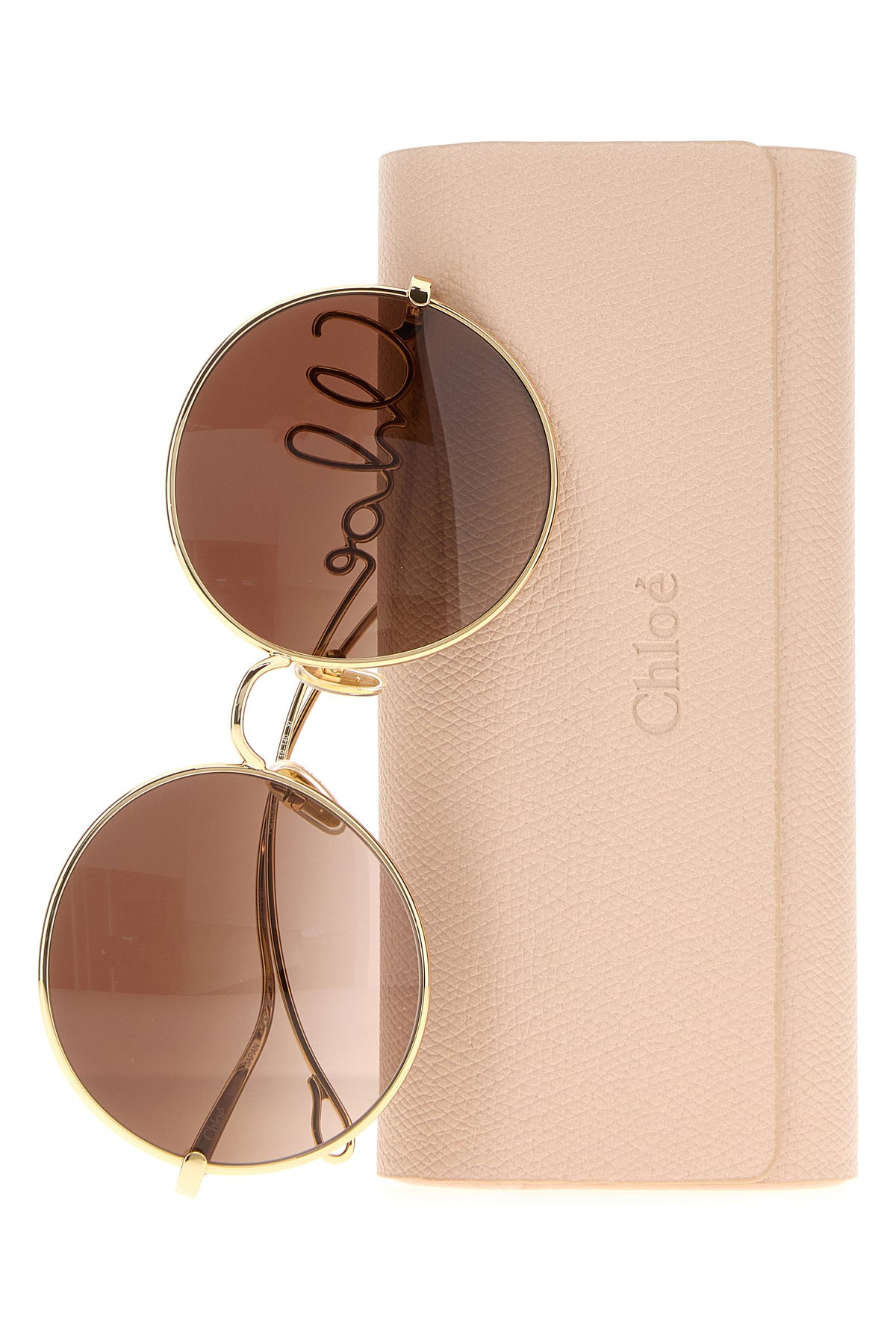 Gold metal sunglasses - 3